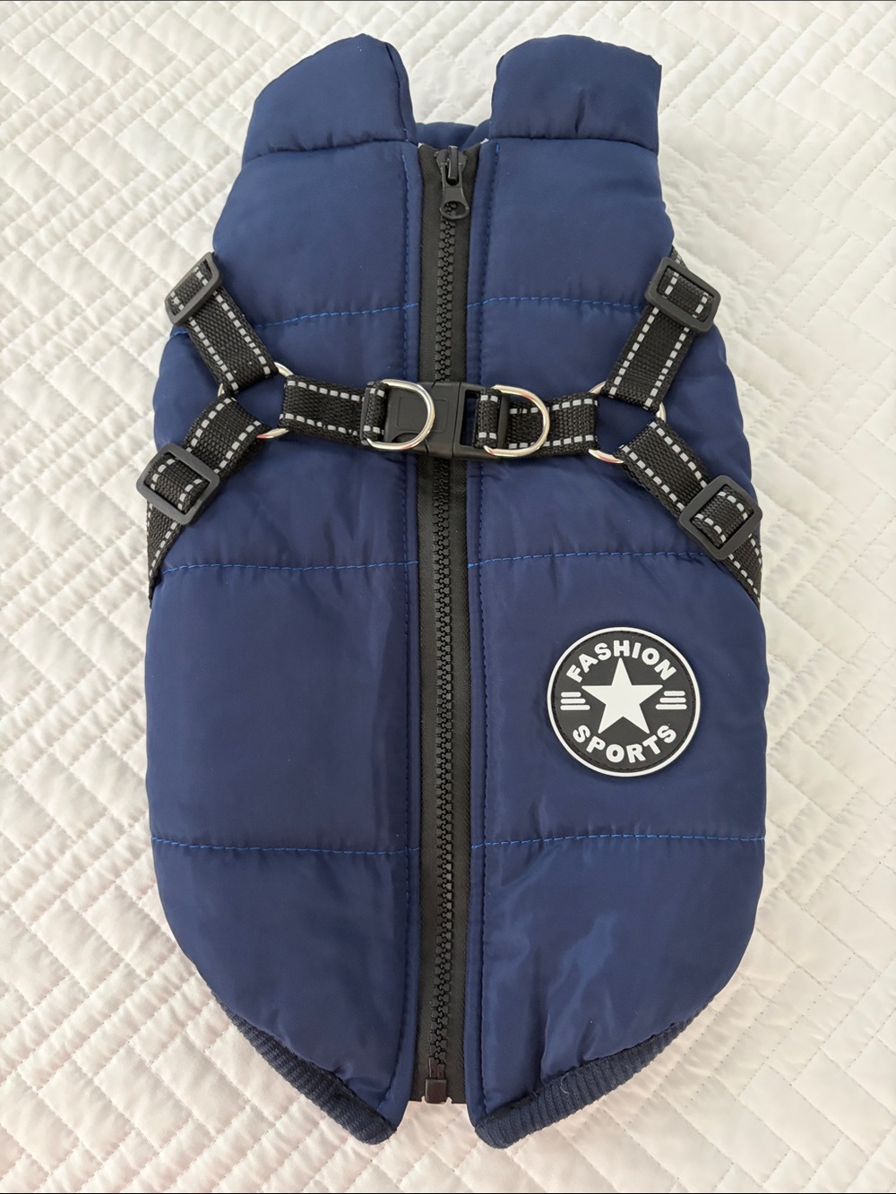 Navy Padded Dog Harness Vest